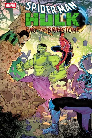 Spider-Man/Hulk: Fire and Brimstone #1 main cover by R.B. Silva