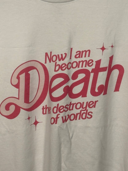 Now I am become Death tee graphic closeup