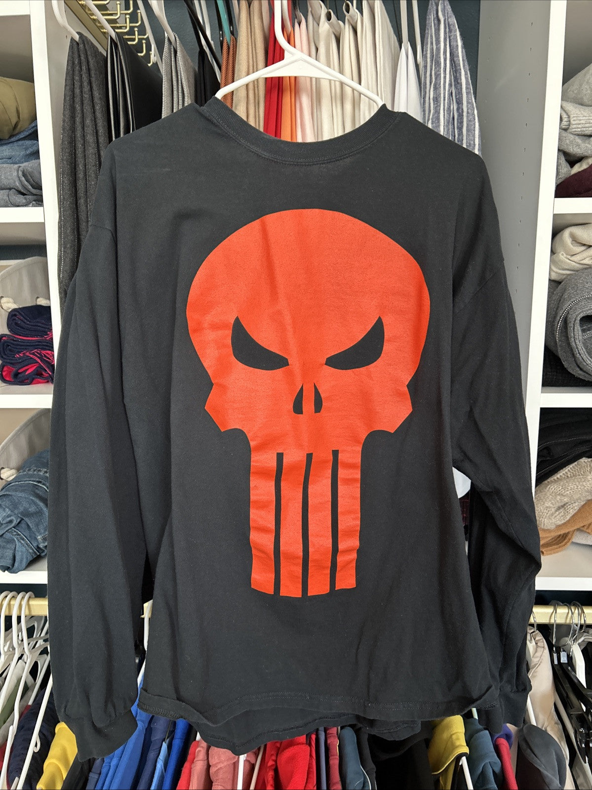Vintage Marvel Comics The Punisher Graphitti Y2K Shirt Men’s XXL – Rare Retro 