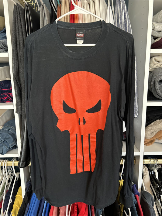 Vintage Marvel Comics The Punisher Graphitti Y2K Shirt Men’s XXL – Rare Retro 