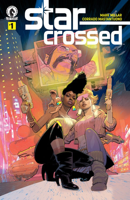 Cover of Star-Crossed #1 Cover A Corrado Mastantuono — Cover A art by Corrado Mastantuono featuring Thena Khole, Cody Blue and Sharkey, Dark Horse Comics 2026