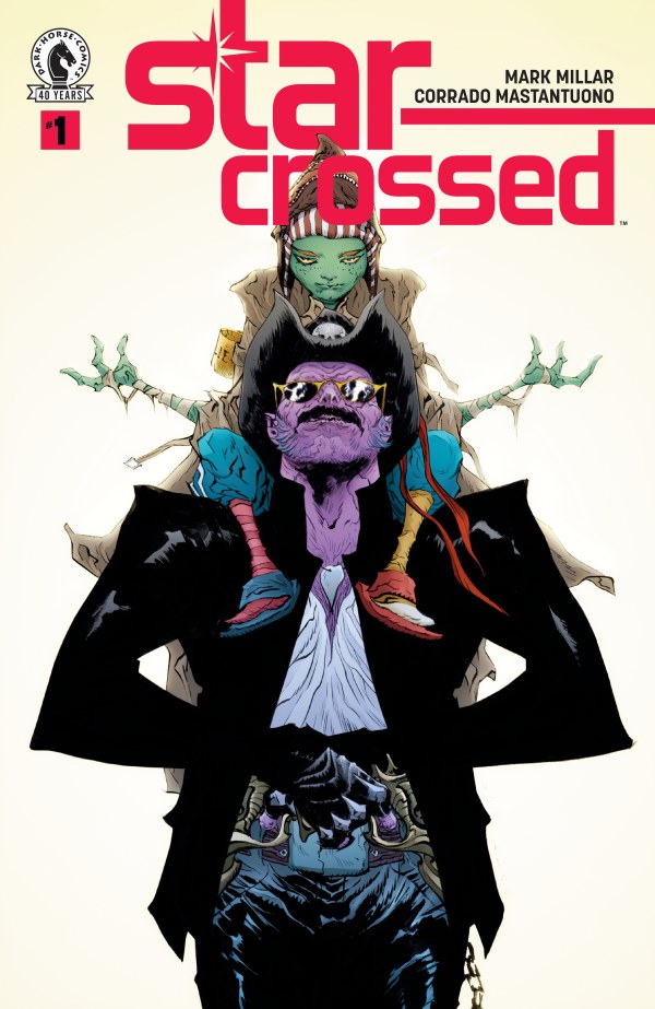 Cover of Star-Crossed #1 Cover E 1:20 Jae Lee Variant — Cover E incentive art by Jae Lee with colors by June Chung featuring Thena Khole and Cody Blue, Dark Horse Comics 2026
