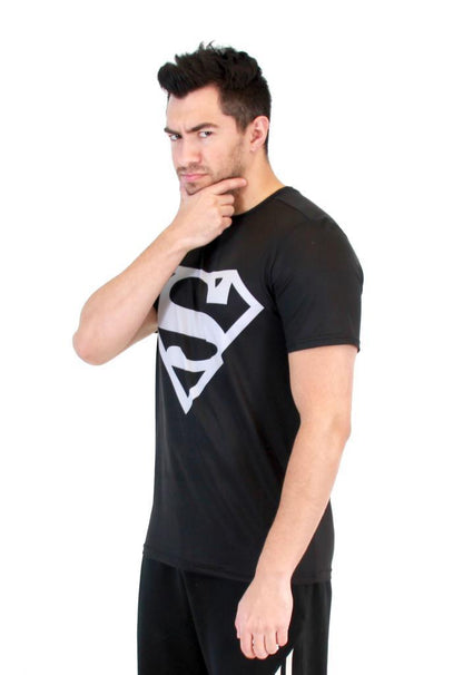 Superman Silver Logo Performance Athletic T-Shirt
