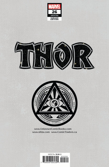 Thor #26 Tyler Kirkham variant, back cover