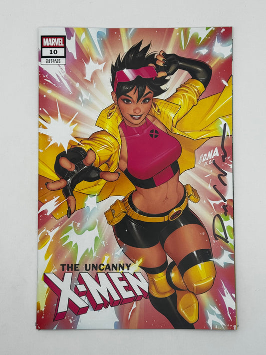 Uncanny X-Men #10 David Nakayama trade variant, photo of signed copy
