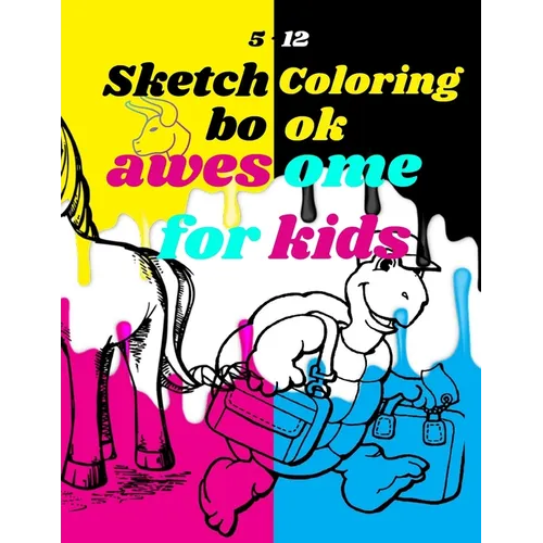 Sketchbook Coloring awesome for kids 5-12: sketchbook for kids, non colored shapes, different drawings, notebook coloring for kids, 8.5x11 inches 100