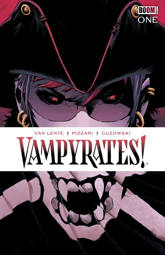 Cover of Vampyrates! #1 Cover A Luca Pizzari — Cover A art by Luca Pizzari featuring vampire pirate Empress Nira, BOOM! Studios 2026