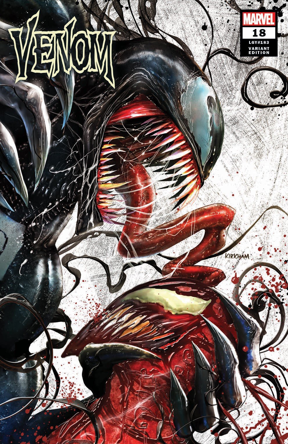 Venom #18 Tyler Kirkham variant cover – Unknown Comics exclusive