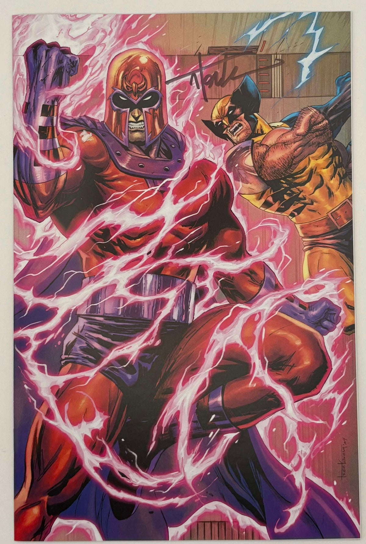 Wolverine #2 Tyler Kirkham connecting cover virgin variant, signed by Tyler Kirkham – Unknown Comics exclusive