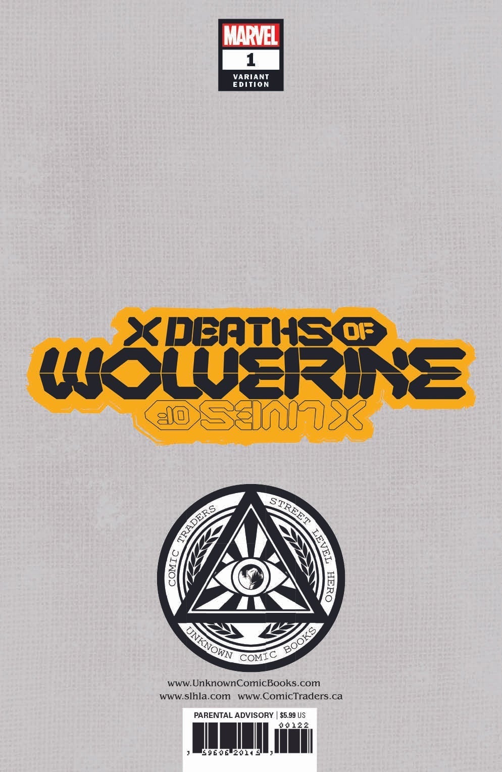 X Deaths of Wolverine 1 Tyler Kirkham variant, back cover