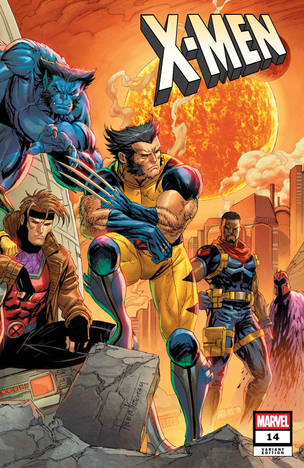 X-Men #14 Tyler Kirkham connecting cover variant – Unknown Comics exclusive