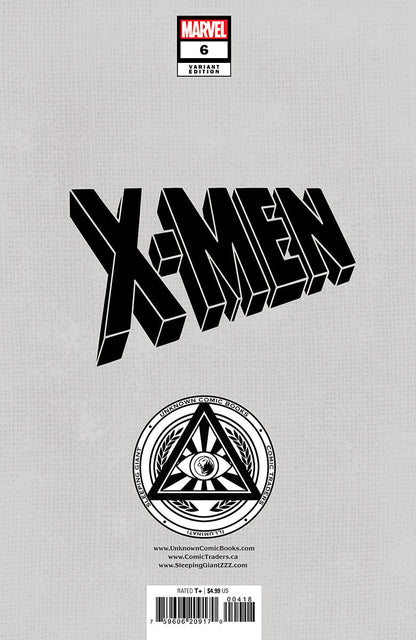 X-Men #6 Tyler Kirkham connecting cover virgin variant, back cover