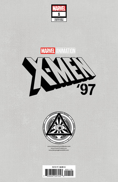 X-Men '97 1 Tyler Kirkham virgin variant, back cover