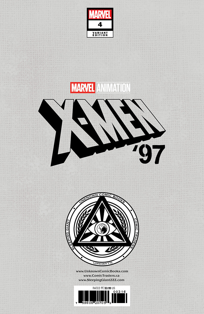 X-Men '97 #4 Tyler Kirkham variant, back cover